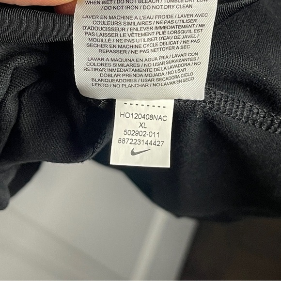 Nike Element Dri-Fit Quarter Zip Pullover Size XL Running Jacket Gray Neon Mens - Picture 8 of 8